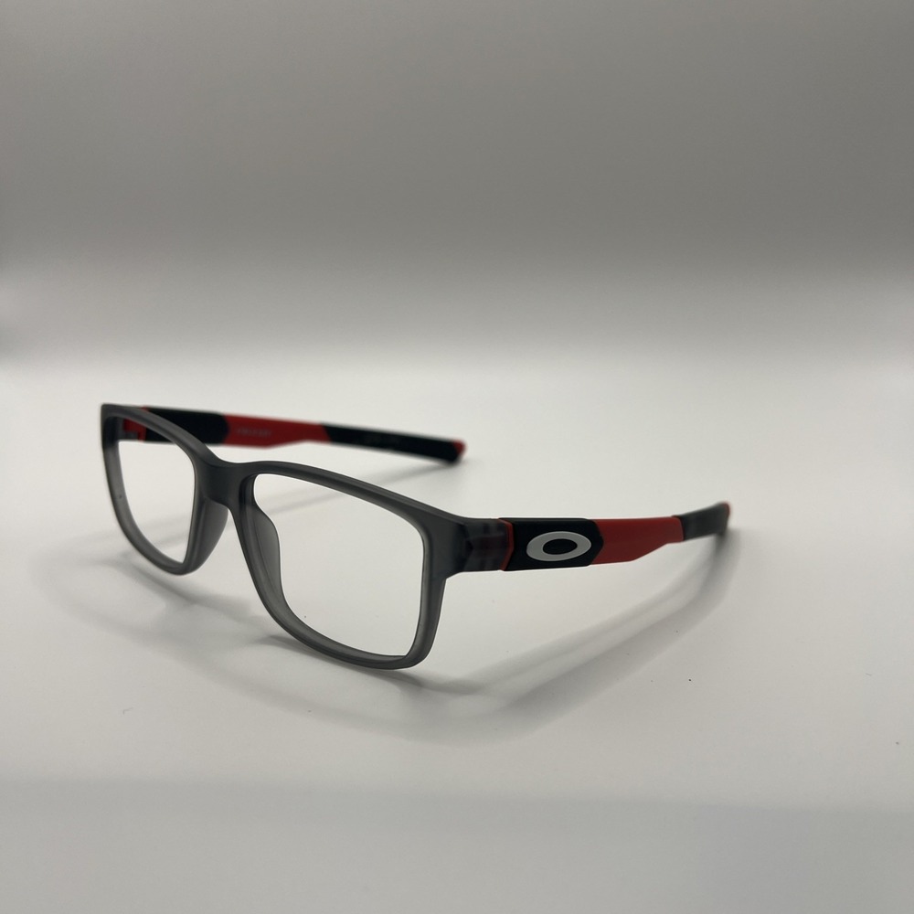 Oakley OY8007 0250 Field Day Youth Glasses Satin Grey Smoke Red 50-15-128